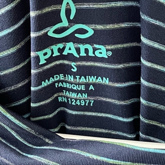 Prana blue scramble athletic high neck long sleeve dress womens size small - Picture 8 of 8